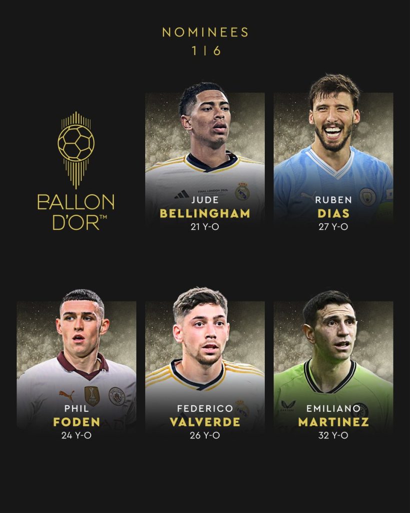 France Football Umumkan Daftar Nominasi Ballon d'Or 2024