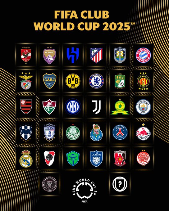 32 Tim yang akan bermain di ajang FIFA CLUB WORLD CUP 2025